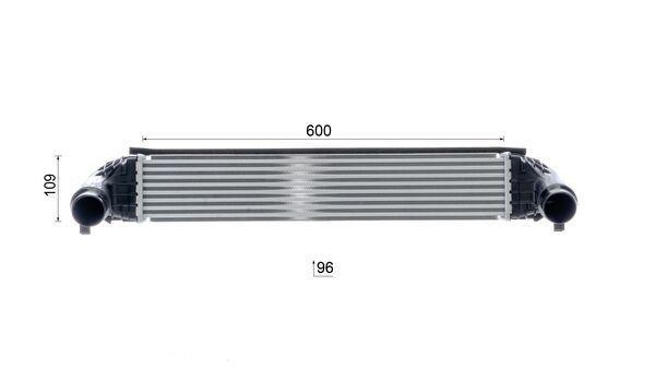 Intercooler, échangeur (Refroidisseur d'air) MAHLE Aftermarket ref. CI 624 000P