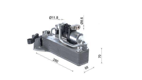Condenseur, climatisation (Radiateur de climatisation) MAHLE Aftermarket ref. AC 1119 000S