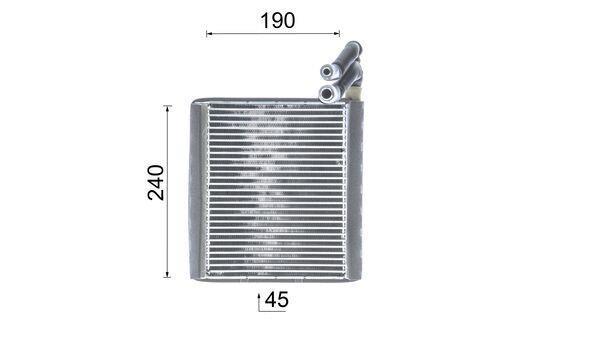 Evaporateur climatisation MAHLE Aftermarket AE 119 000P