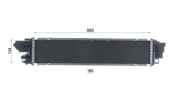 Intercooler, échangeur (Refroidisseur d'air) MAHLE Aftermarket ref. CI 664 000P