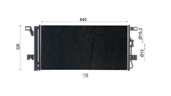 Condenseur, climatisation (Radiateur de climatisation) MAHLE Aftermarket ref. AC 1079 000S