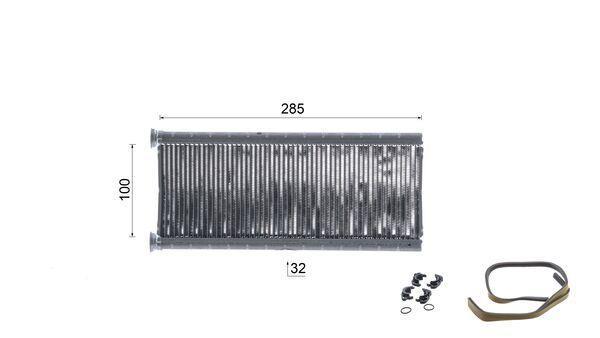 Radiateur de chauffage MAHLE Aftermarket ref. AH 334 000P