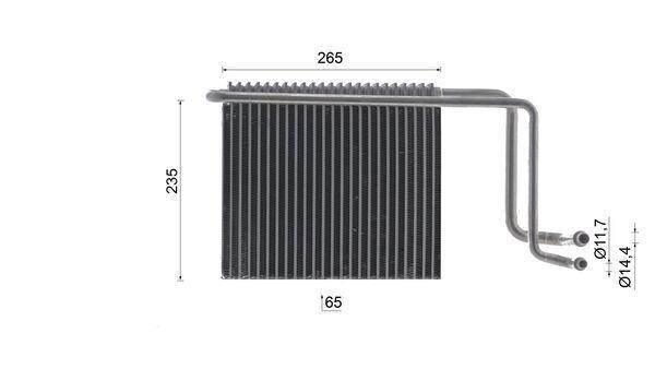 Evaporateur climatisation MAHLE Aftermarket ref. AE 65 000S