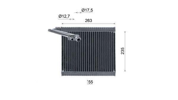 Evaporateur climatisation MAHLE Aftermarket ref. AE 85 000S