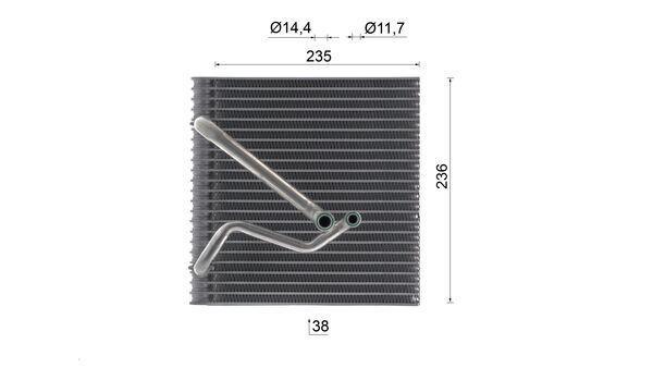 Evaporateur climatisation MAHLE Aftermarket ref. AE 223 000S
