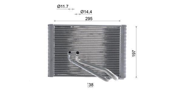 Evaporateur climatisation MAHLE Aftermarket ref. AE 212 000S