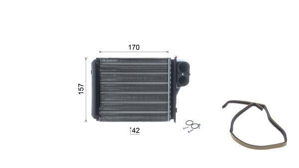Radiateur de chauffage MAHLE Aftermarket ref. AH 333 000S