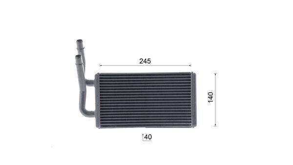 Radiateur de chauffage MAHLE Aftermarket ref. AH 329 000S