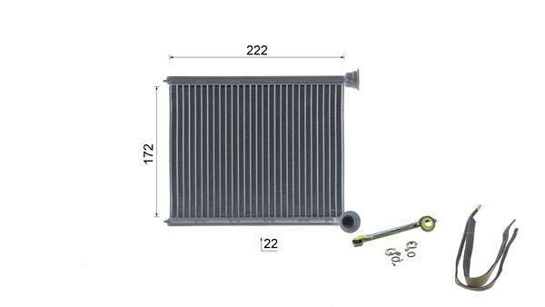Radiateur de chauffage MAHLE Aftermarket ref. AH 330 000S