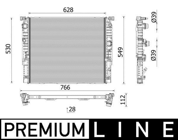 Radiateur moteur (Radiateur de refroidissement) MAHLE Aftermarket CR 2771 000P