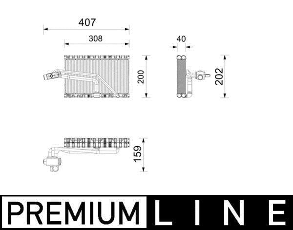 Evaporateur climatisation MAHLE Aftermarket AE 266 000P