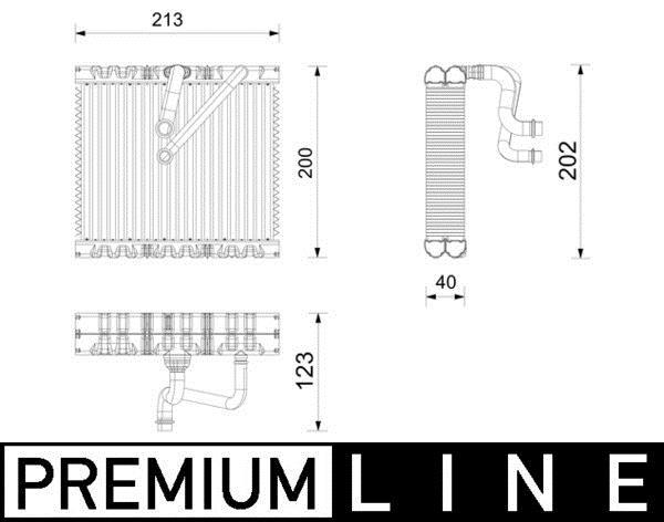 Evaporateur climatisation MAHLE Aftermarket ref. AE 270 000P