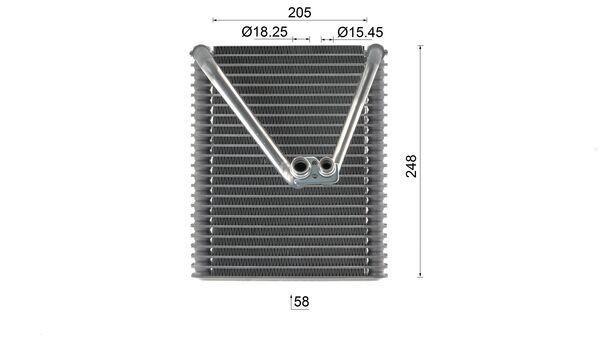 Evaporateur climatisation MAHLE Aftermarket ref. AE 213 000S