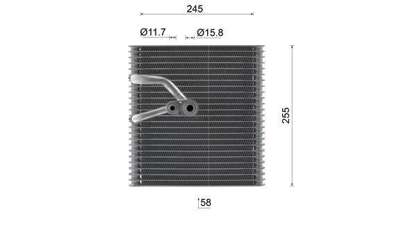 Evaporateur climatisation MAHLE Aftermarket ref. AE 214 000S