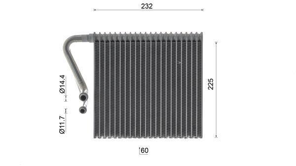 Evaporateur climatisation MAHLE Aftermarket ref. AE 216 000S