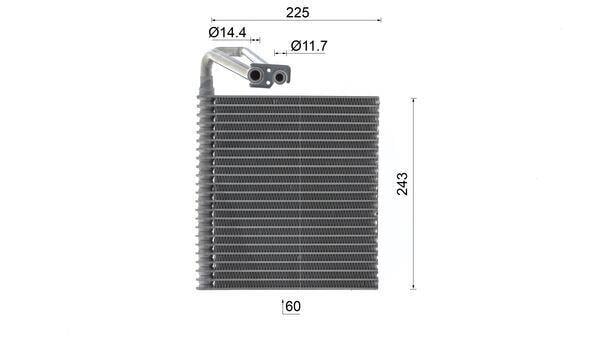Evaporateur climatisation MAHLE Aftermarket ref. AE 219 000S