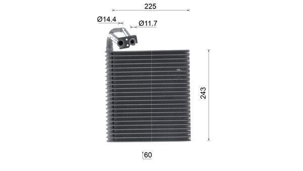 Evaporateur climatisation MAHLE Aftermarket ref. AE 220 000S