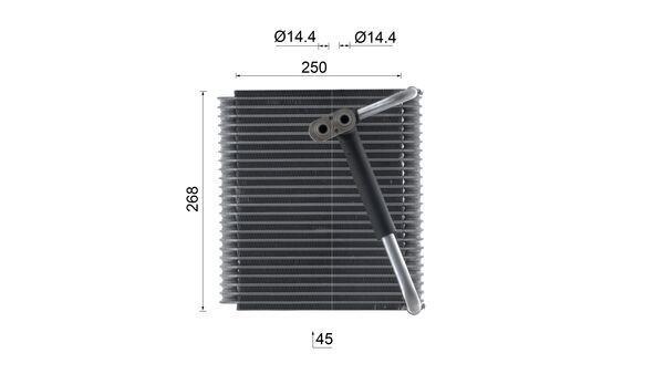 Evaporateur climatisation MAHLE Aftermarket ref. AE 227 000S