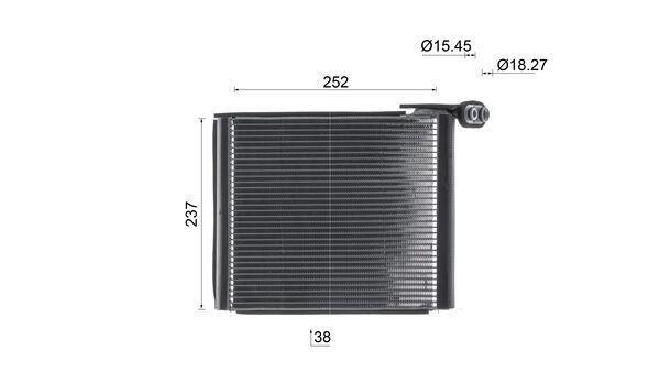 Evaporateur climatisation MAHLE Aftermarket ref. AE 230 000S