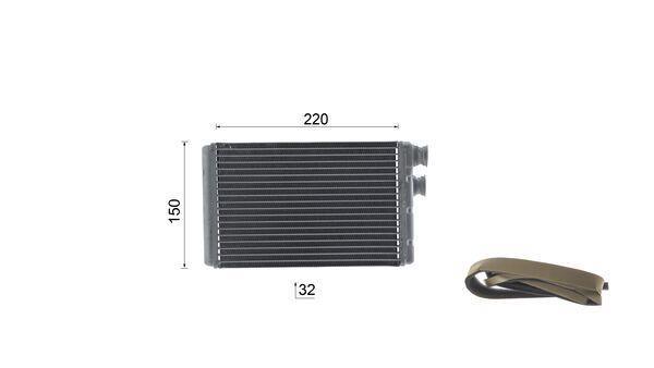 Radiateur de chauffage MAHLE Aftermarket ref. AH 37 000S