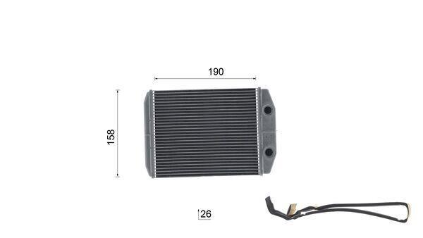 Radiateur de chauffage MAHLE Aftermarket ref. AH 317 000S