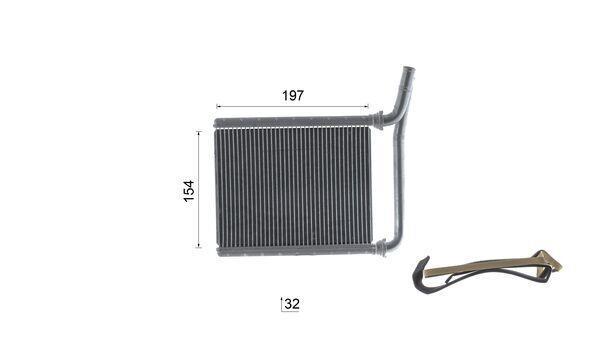 Radiateur de chauffage MAHLE Aftermarket ref. AH 323 000S
