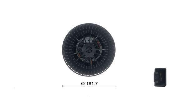 Pulseur d'air habitacle (Ventilateur habitacle) MAHLE Aftermarket ref. AB 241 000S