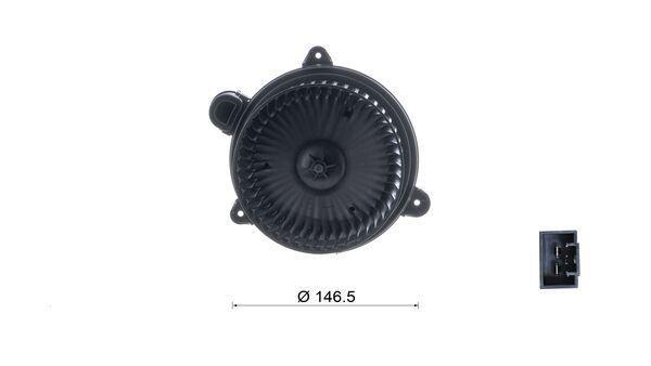Pulseur d'air habitacle (Ventilateur habitacle) MAHLE Aftermarket AB 346 000S
