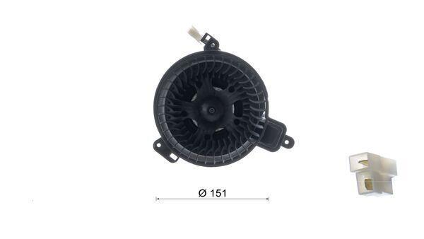 Pulseur d'air habitacle (Ventilateur habitacle) MAHLE Aftermarket ref. AB 363 000S