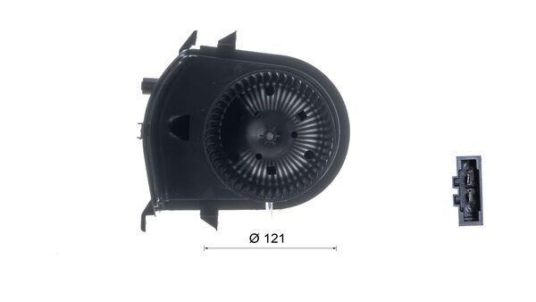 Pulseur d'air habitacle (Ventilateur habitacle) MAHLE Aftermarket ref. AB 378 000S