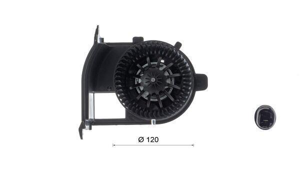 Pulseur d'air habitacle (Ventilateur habitacle) MAHLE Aftermarket ref. AB 380 000S