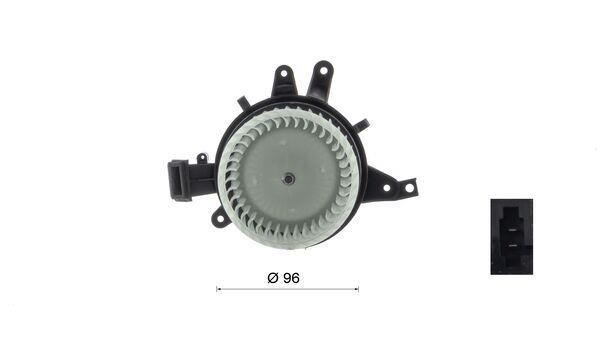 Pulseur d'air habitacle (Ventilateur habitacle) MAHLE Aftermarket ref. AB 383 000S