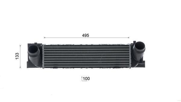 Intercooler permutador ar-ar MAHLE Aftermarket ref. CI 686 000S