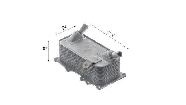 Radiateur d'huile moteur (Refroidisseur d'huile moteur) MAHLE Aftermarket CLC 321 000S