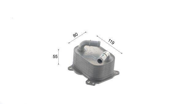 Radiateur d'huile moteur (Refroidisseur d'huile moteur) MAHLE Aftermarket ref. CLC 389 000S