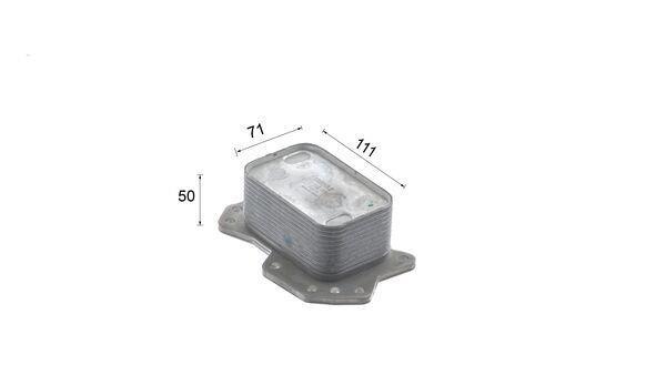 Radiateur d'huile moteur (Refroidisseur d'huile moteur) MAHLE Aftermarket ref. CLC 398 000S