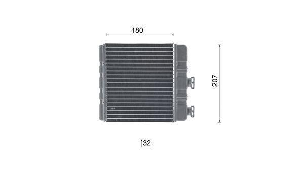 Radiateur de chauffage MAHLE Aftermarket ref. AH 76 000S
