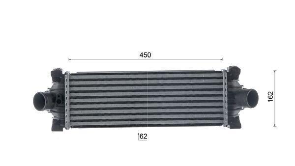 Intercooler, échangeur (Refroidisseur d'air) MAHLE Aftermarket ref. CI 391 000P