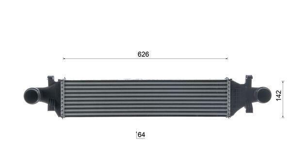Intercooler, échangeur (Refroidisseur d'air) MAHLE Aftermarket ref. CI 479 000S