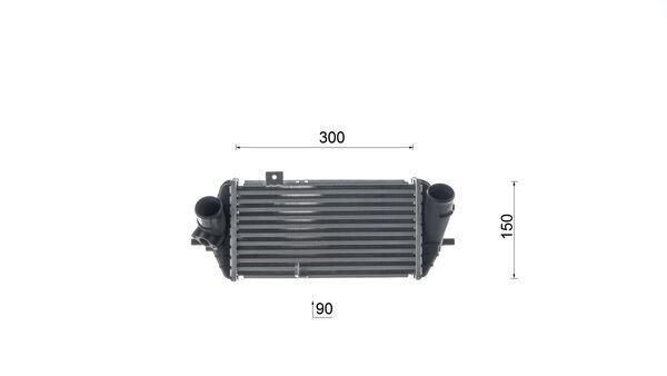 Intercooler permutador ar-ar MAHLE Aftermarket ref. CI 656 000S