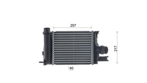 Intercooler, échangeur (Refroidisseur d'air) MAHLE Aftermarket ref. CI 661 000S