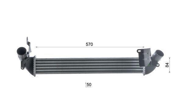 Intercooler, échangeur (Refroidisseur d'air) MAHLE Aftermarket ref. CI 679 000S