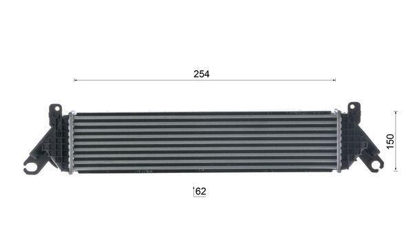Intercooler, échangeur (Refroidisseur d'air) MAHLE Aftermarket ref. CI 688 000S