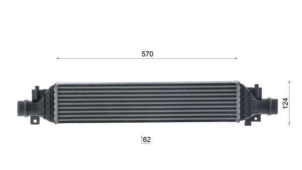 Intercooler, échangeur (Refroidisseur d'air) MAHLE Aftermarket ref. CI 690 000S