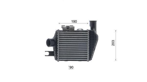 Intercooler, échangeur (Refroidisseur d'air) MAHLE Aftermarket ref. CI 692 000S