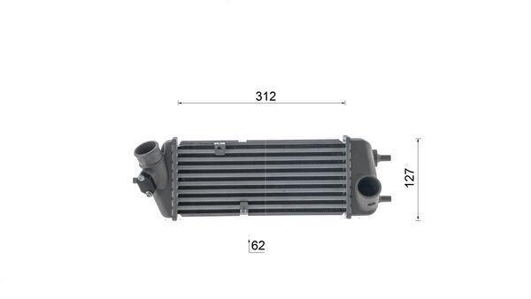 Intercooler, échangeur (Refroidisseur d'air) MAHLE Aftermarket ref. CI 693 000S