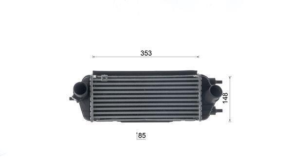 Intercooler, échangeur (Refroidisseur d'air) MAHLE Aftermarket ref. CI 694 000S