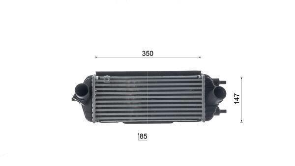 Intercooler, échangeur (Refroidisseur d'air) MAHLE Aftermarket ref. CI 695 000S