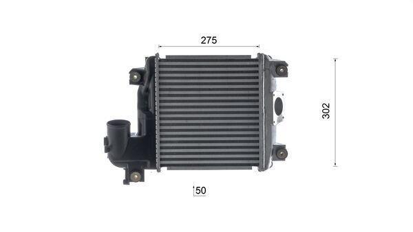 Intercooler, échangeur (Refroidisseur d'air) MAHLE Aftermarket ref. CI 608 000S