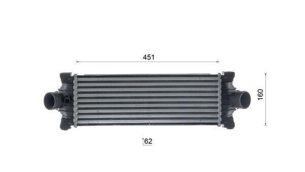 Intercooler, échangeur (Refroidisseur d'air) MAHLE Aftermarket ref. CI 681 000S